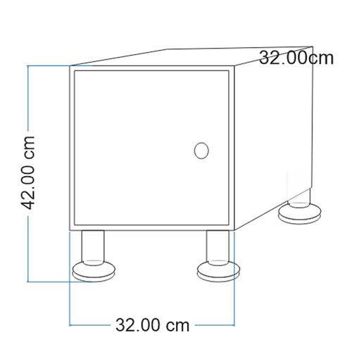 Buro Recamara Luz Led Mueble MDF Envio Ensamblado Color Madera