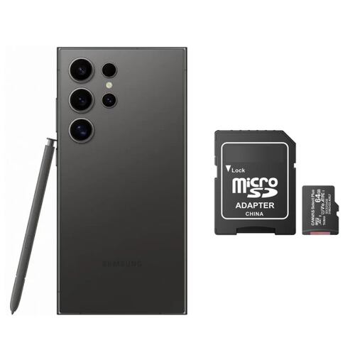 Samsung S24 Ultra 512GB Negro Nuevo + Memoria Micro SD.