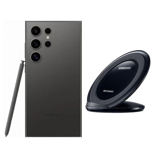 Samsung S24 Ultra 512GB Negro Nuevo + Cargador Inalámbrico.