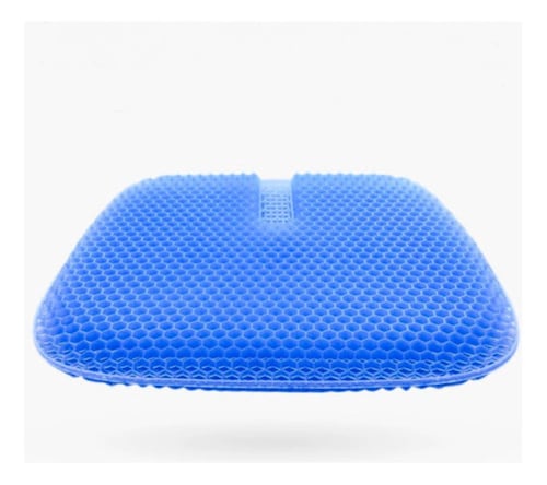 Cojin Gel Silicon Ergonomico Panal Comodo Asiento Auto Silla AZUL