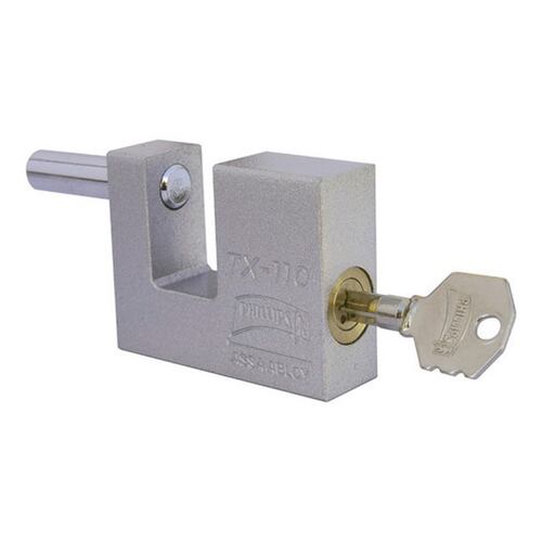 Candado Cortina Hierro 70Mm Cromado Llave Tetra Phillips