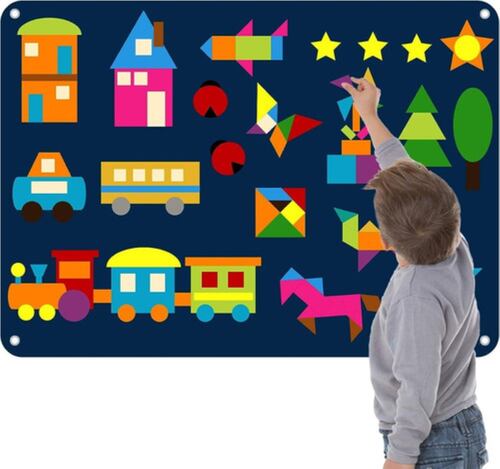 Juguete Tablero Rompecabezas De Formas Para Niños AZUL
