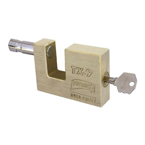 Candado Cortina Laton 75.4Mm Llave Tetra Phillips