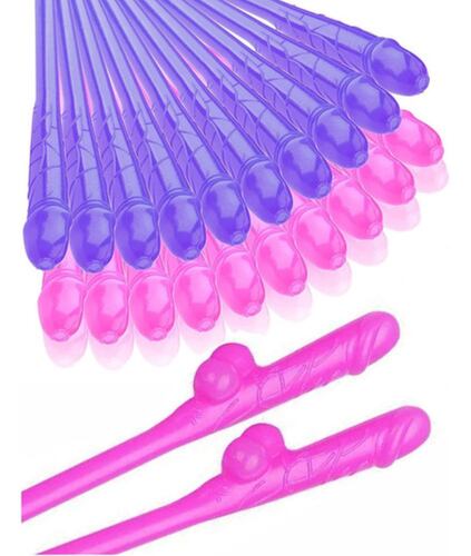 Popotes Despedida Soltera Rosa Plastico Divertido COLORES