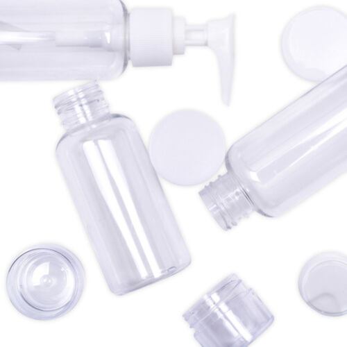 Kit De Viaje Botellas Rellenables Frascos Bolsillo Estuche AZUL