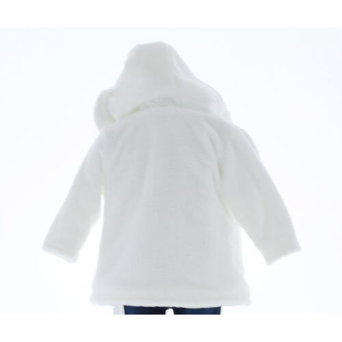 Abrigo Niña Blanco Bebe Chamarra Tejida 3599 0 A 4 Años.