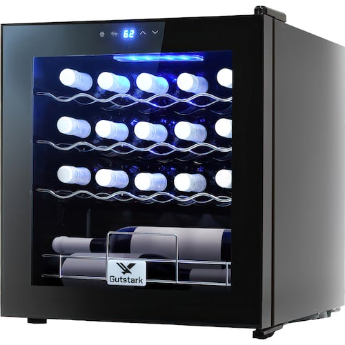 Cava Vinos Enfriador 19 Botellas Moderno Pantalla 60 Lts Negro