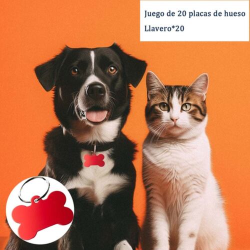 Etiquetas Identificación Para Perro, 20 Pcs Colores Mixtos