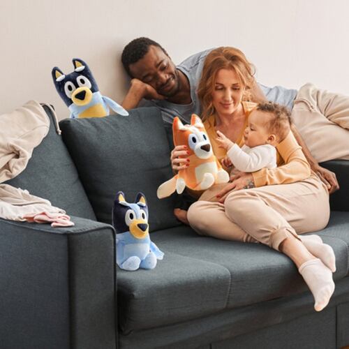 Bluey Familia Bluey Bingo Hermano Hermana Muñeco Peluche 2 NARANJA/AZUL