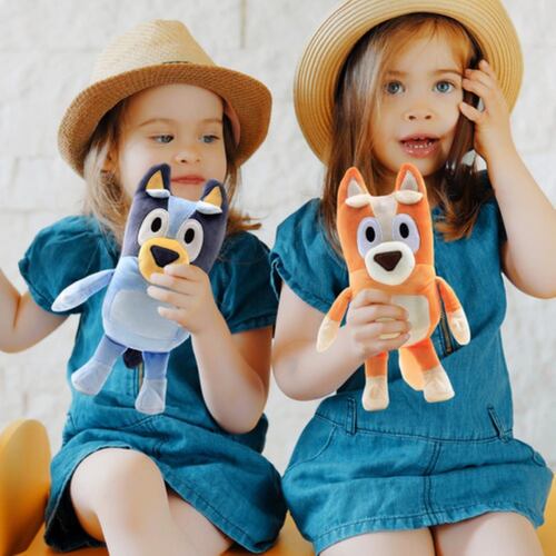 Bluey Familia Bluey Bingo Hermano Hermana Muñeco Peluche 2 NARANJA/AZUL