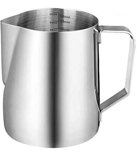 Leche Café Latte Nave Taza Jarra Para Espumar Cocina 600ml GRIS