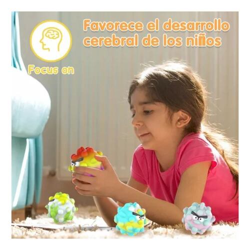 4 Pop It Juguete Anti Estrés Fidget Regalo colores
