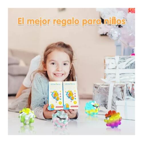 4 Pop It Juguete Anti Estrés Fidget Regalo colores