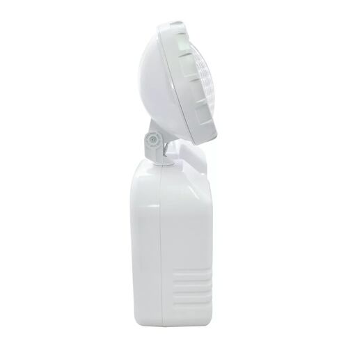 Lámpara de emergencia LED con batería recargable 120V blanca