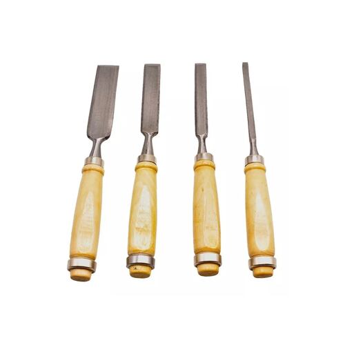 Juego Cincel Formon Gubia Carpintero Tallado Madera 4pzs