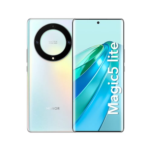 Celular Honor Magic5 Lite 5G 256GB 8GB 5GB Ram   Plata Titanio.