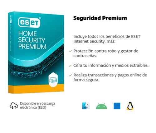 ESD ESET Home Security Premium  7 Lic 1 Año