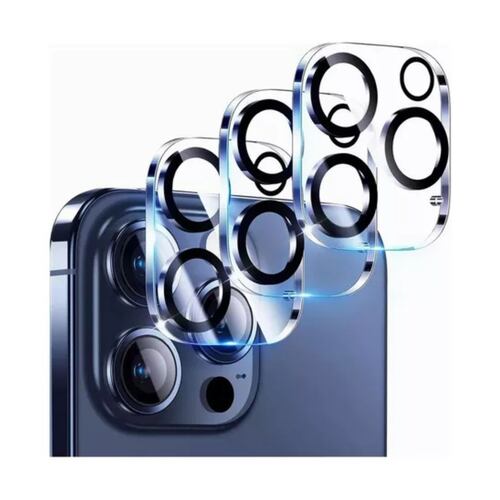 3pz Protector Camara Para iPhone 15pro 15 Pro Max Lente Mica TRANSPARENTE