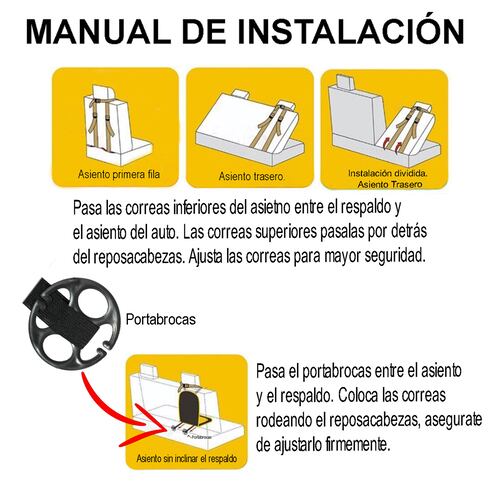 Asiento De Seguridad Para Bebé Coche Silla Niño Portátil