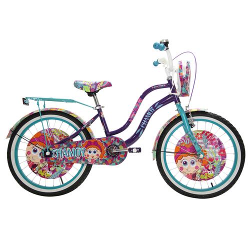 Bicicleta Distroller Chamoy Cross Acero R20 Niña Morada/aqua