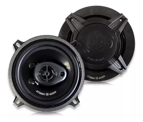 Bocinas Coaxiales 6.5 Pulgadas Atomic Iron65 800w 3 Vías Color Negro.