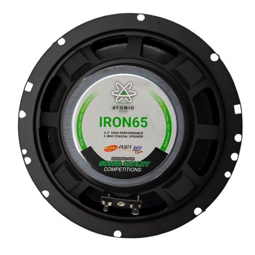 Bocinas Coaxiales 6.5 Pulgadas Atomic Iron65 800w 3 Vías.