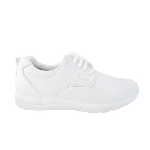Zapato Clínico Hombre Doctor Enfermero Big Apple 702 Blanco.