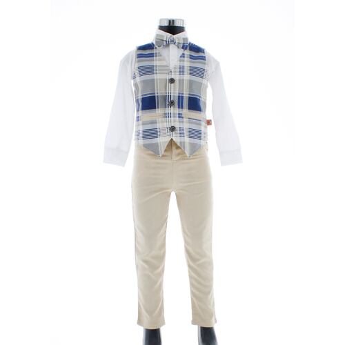 Conjunto de Vestir para Niño Camisa Pantalon y Chaleco 3641 1 a 8 años.
