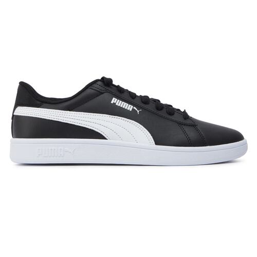 Tenis Casuales Hombre Puma Smash 3.0 L Piel Vacuna Negro.