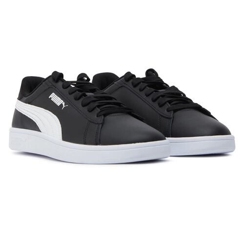 Tenis Casuales Hombre Puma Smash 3.0 L Piel Vacuna Negro.