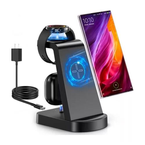 Cargador Inalámbrico Para Samsung S22/s21galaxy Watchbuds2 negro