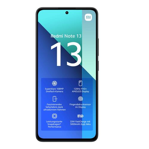 CELULAR Xiaomi Redmi Note 13  6.67" Dual Sim, 256GB, 8GB RAM, AZUL Y VERDE LIBERADO