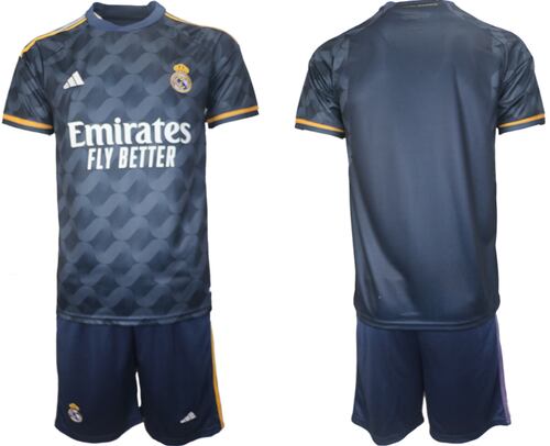 Increible! Jersey Real Madrid 2023/2024 Azul Marino Visitante Talla XL