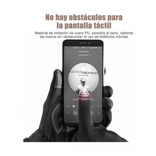Guantes Térmicos Impermeables Invierno Touch Para Moto/bici negro talla XL