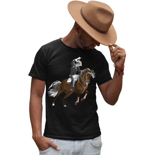 Playera Hombre Estampada Moda Premium Caballo Rejoneador Toros Fiesta brava