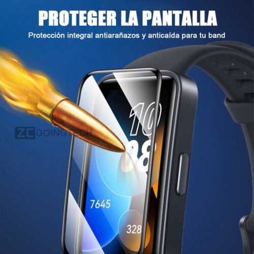 Correa Con Case Protector Para Huawei Band 8 7 6+ Mica rojo