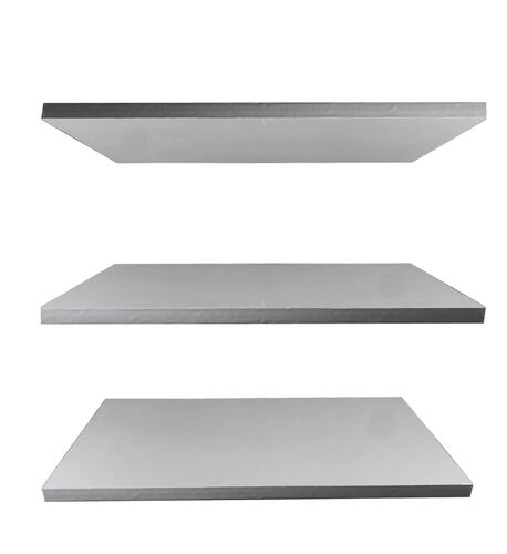 Set 3 Repisas Flotantes 20x50 Organizador Calidad Hogar Gris.