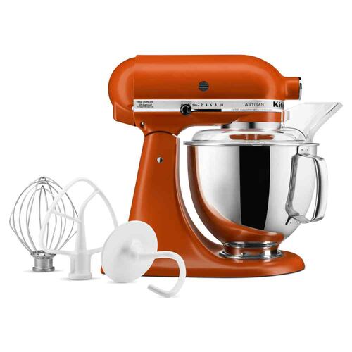 Batidora de pedestal KitchenAid Artisan Naranja 60 Hz 120 V.