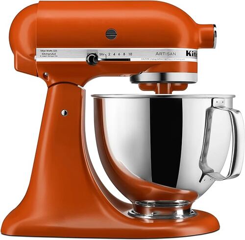 Batidora de pedestal KitchenAid Artisan Naranja 60 Hz 120 V.