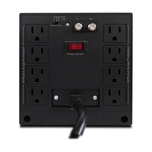 REGULADOR CDP R-AVR2408, 1800W, 2400VA, 8 CONTACTOS.
