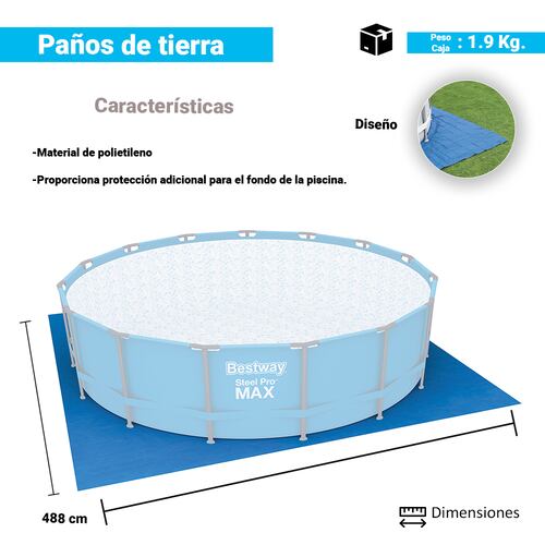 Tapete Protector Para Alberca Tapiz Inferior Bestway 58003.