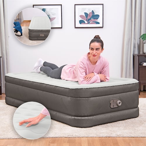 Colchón Inflable Individual Twin Bomba Integrada Bestway