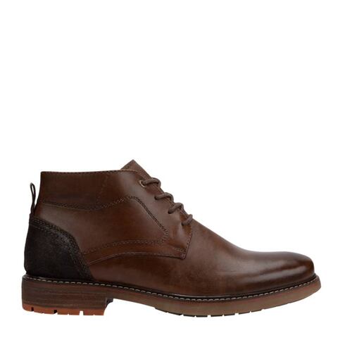 Botines de vestir color café para hombre, marca Schatz, mod. 1054221
