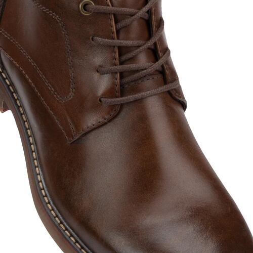 Botines de vestir color café para hombre, marca Schatz, mod. 1054221