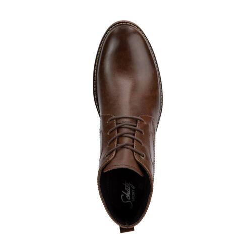 Botines de vestir color café para hombre, marca Schatz, mod. 1054221