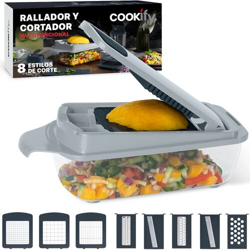 Rallador Cortador Rebanador Picador Para Verdura Fruta De Cookify.