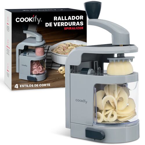 Espiralizador Rallador Cortador Para Verduras En Espiral De Cookify.