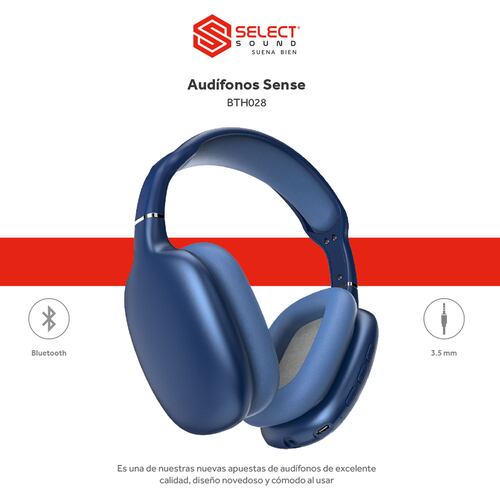 Select Sound Audífonos Inalámbricos Bluetooth Cancelación De Ruido Sense BTH028