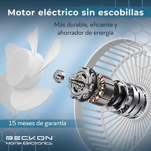 Ventilador De Torre mesa Compacto recargable para Escritorio Oficina Buró con cable usb silencioso de 4 velocidades altura de 30cm Beckon