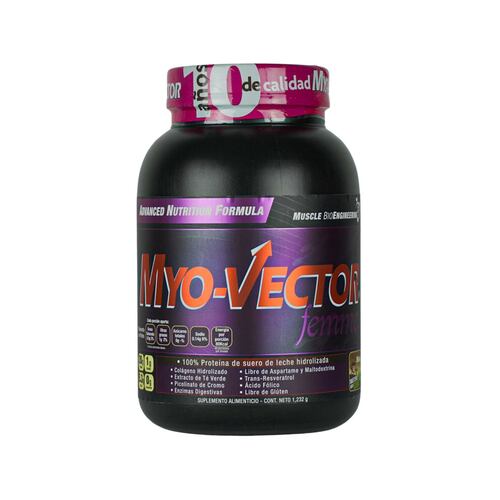 Myo Vector Femme, Horchata Canela,100% Proteína de suero de leche hidrolizada, Enzimas digestivas, Colágeno hidrolizado, 80 calorías por servicio, 44 Servicios.	